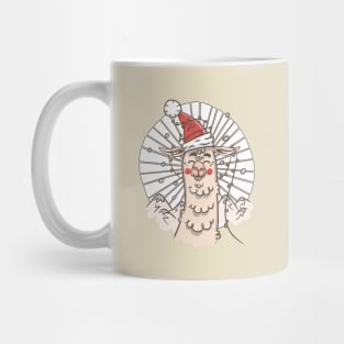 Santa Llama Mug